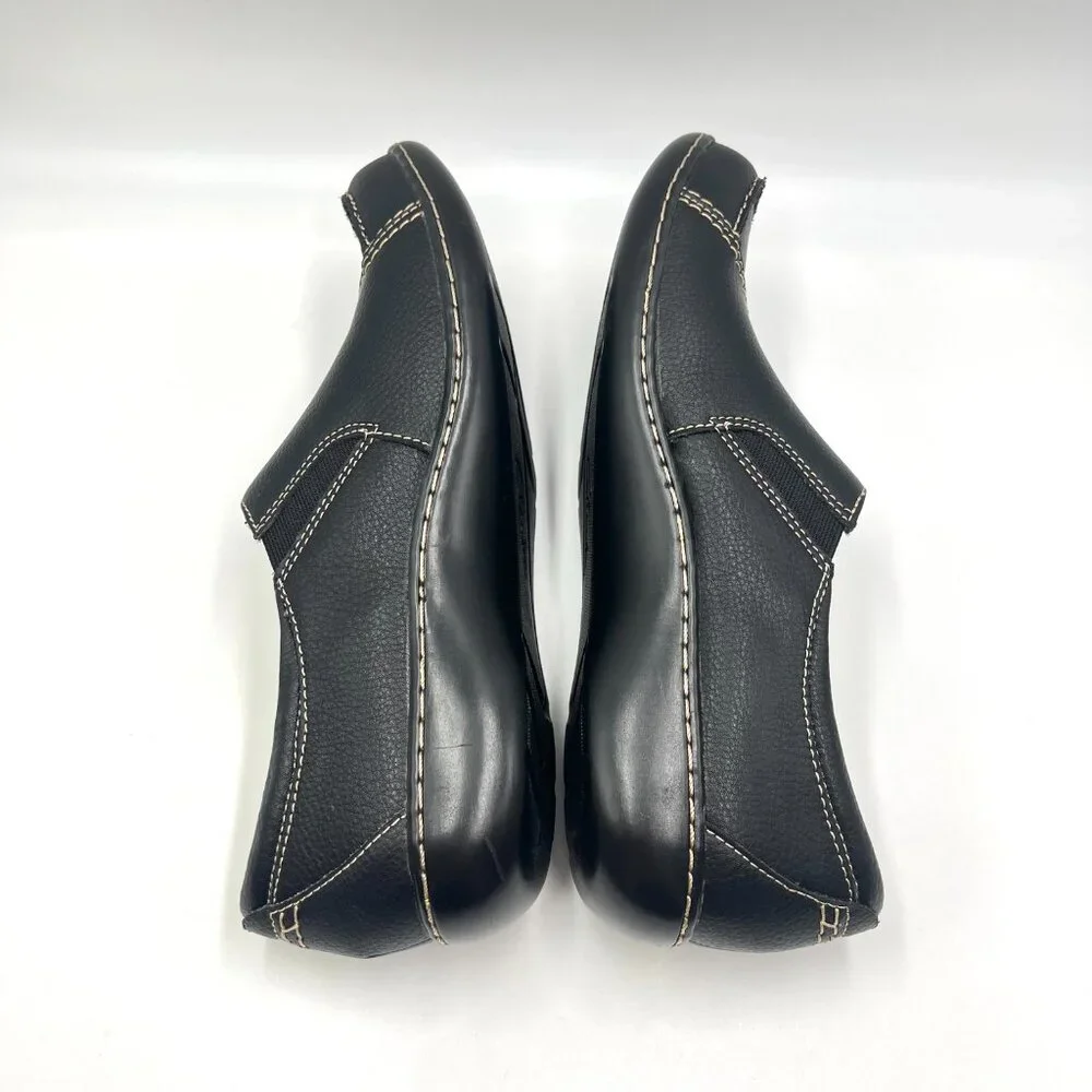 11N 11 NARROW WIDTH‎ Clarks Ashland Spin Q Black Leather Loafers Shoes